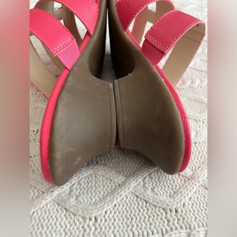 East 5th Pink Women's Strappy Sandals Small Heel Size 8.5 - Picture 5 of 13